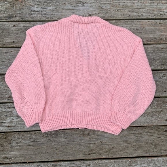 🆕 Luna Ivy Pink Bow Coquette Cardigan Sweater - Picture 4 of 5